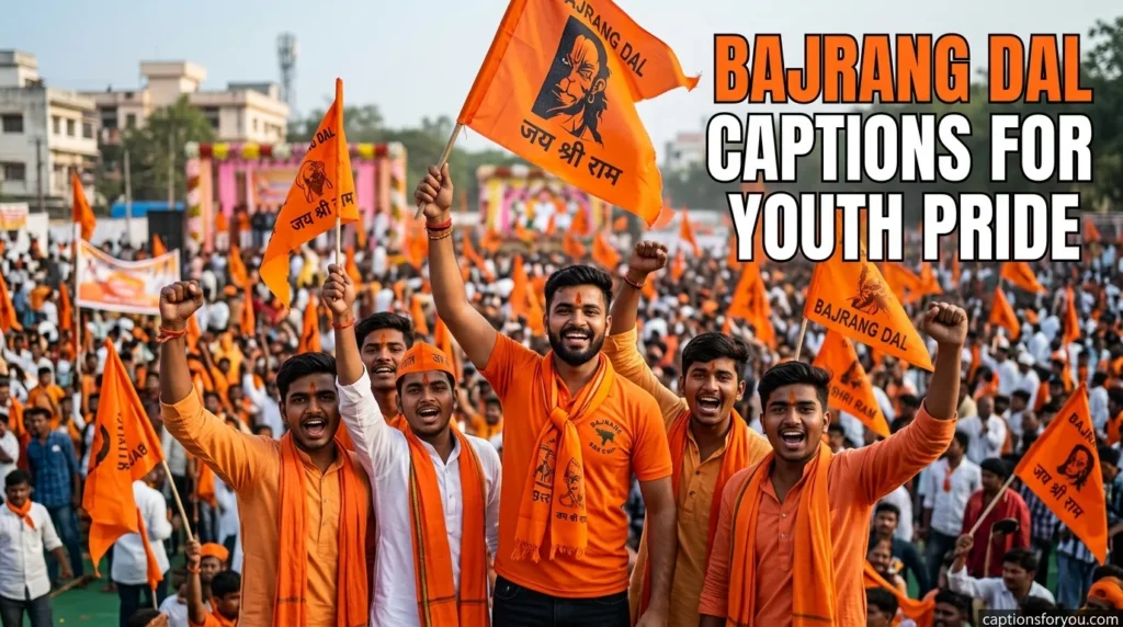 Bajrang Dal captions for youth pride