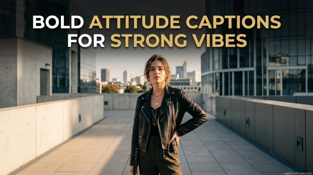 Bold Attitude Captions for Strong Vibes