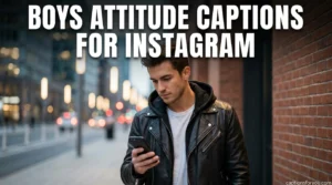 Boys Attitude Captions for Instagram