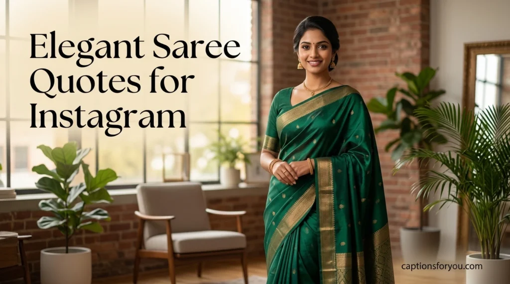 Elegant Saree Quotes for Instagram