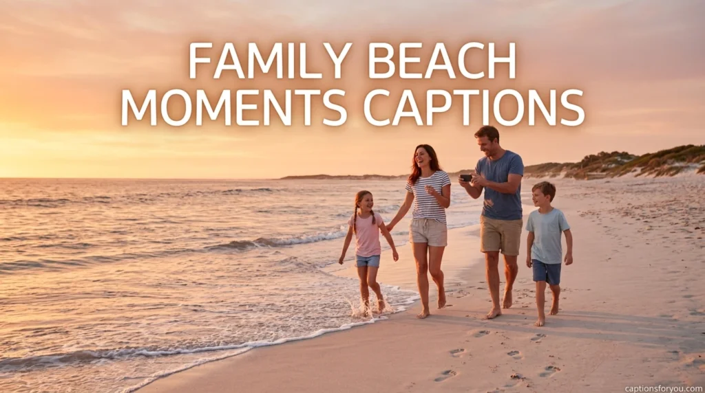Family Beach Moments Captions