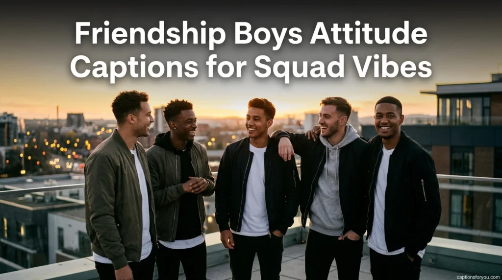 Friendship Boys Attitude Captions for Squad Vibes