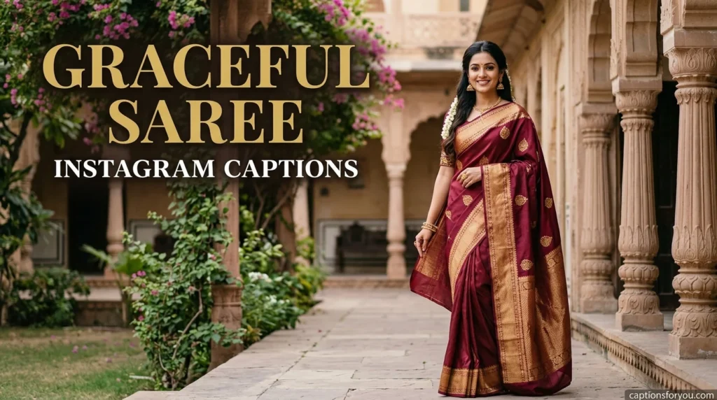 Graceful Saree Instagram Captions