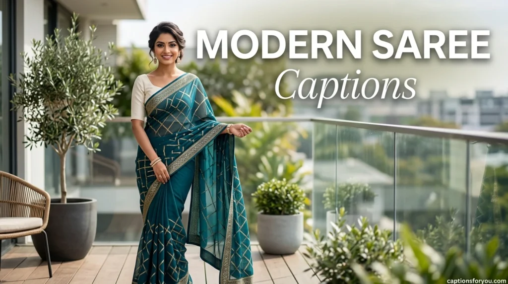 Modern Saree Captions