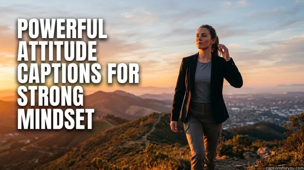 Powerful Attitude Captions for Strong Mindset