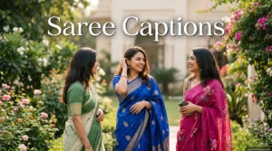 Saree Captions