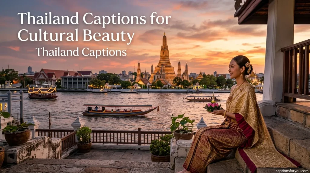 Thailand captions for cultural beauty Thailand captions
