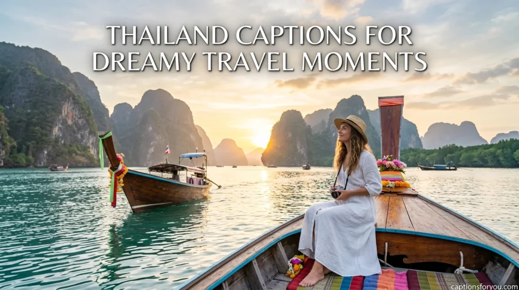 Thailand captions for dreamy travel moments