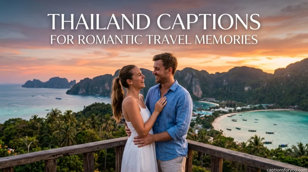 Thailand captions for romantic travel memories