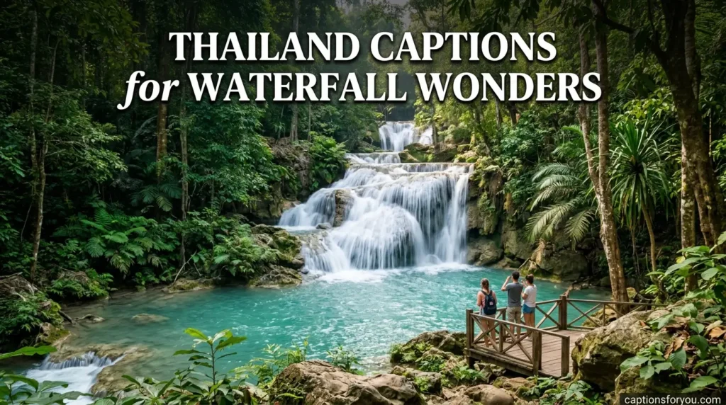 Thailand captions for waterfall wonders