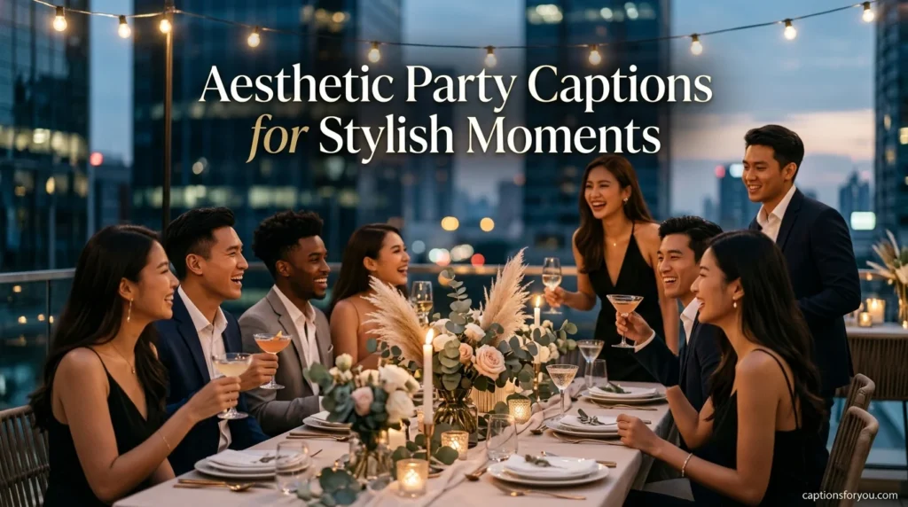 Aesthetic Party Captions for Stylish Moments