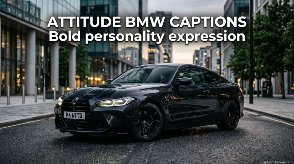 Attitude BMW captions bold personality expression