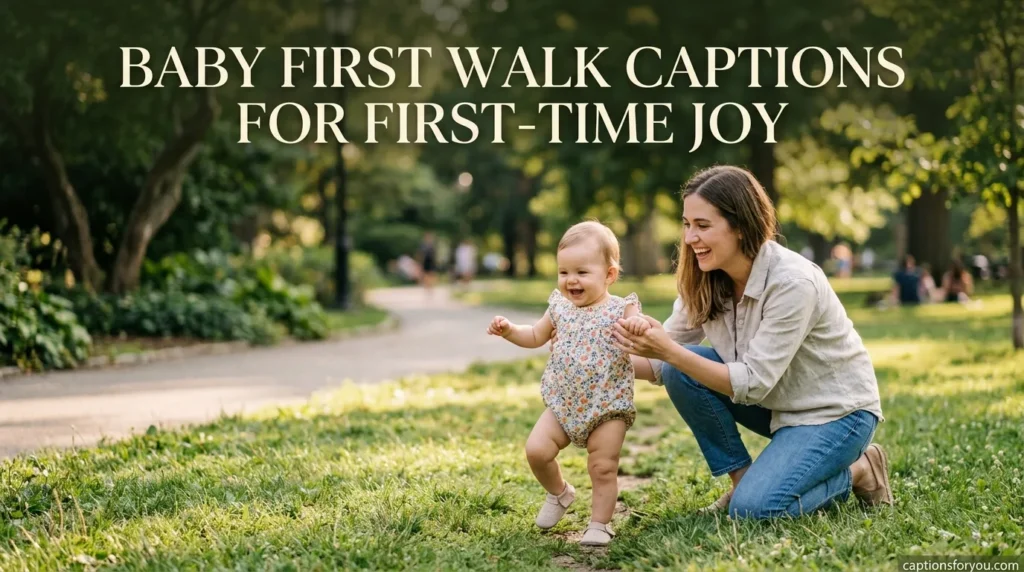 Baby First Walk Captions for First-Time Joy