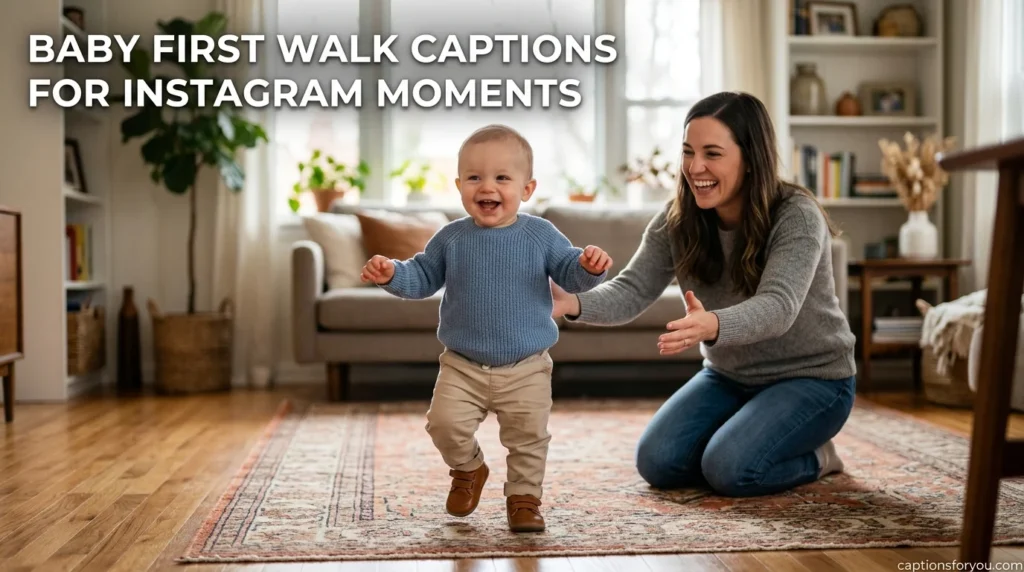 Baby First Walk Captions for Instagram Moments