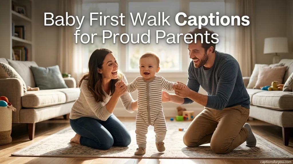 Baby First Walk Captions for Proud Parents