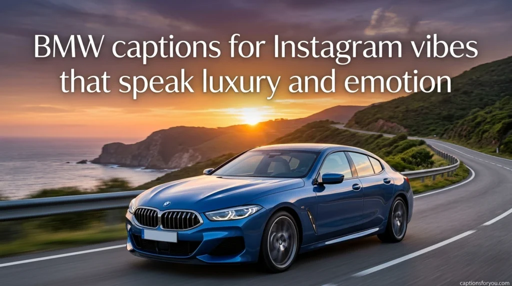 BMW captions for Instagram vibes that speak luxury and emotion