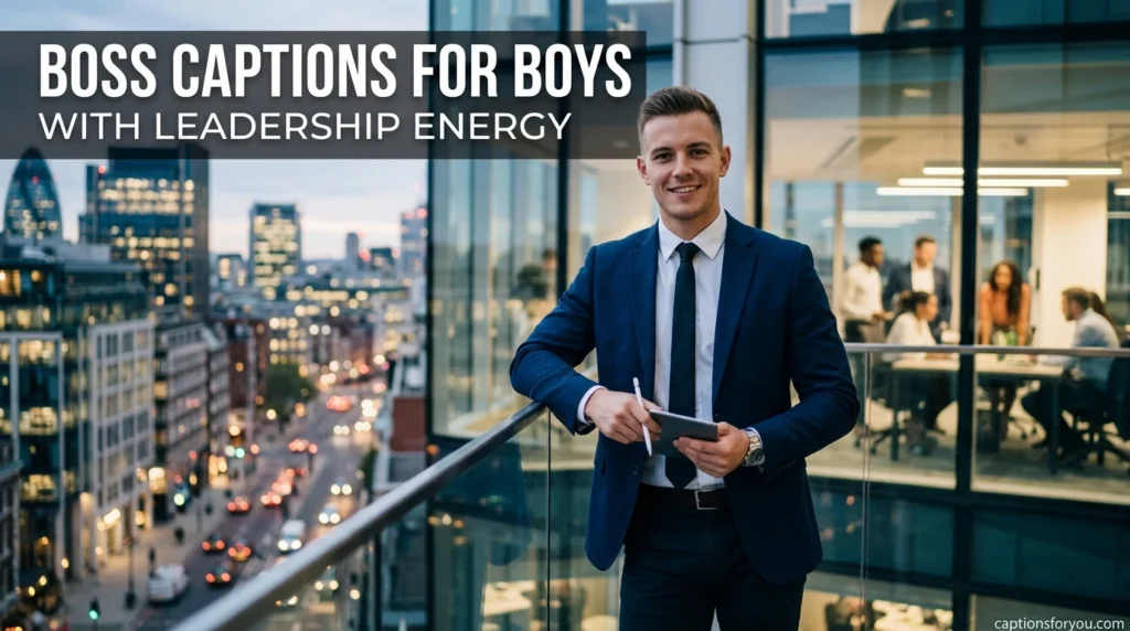 Boss Captions for Boys With Leadership Energy