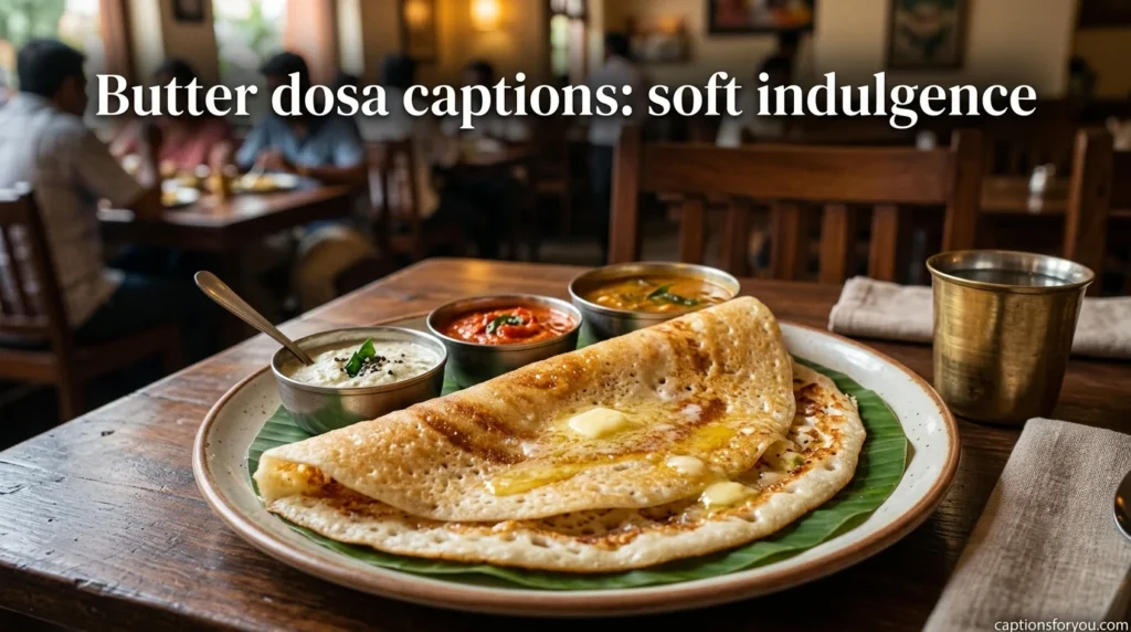 Butter dosa captions soft indulgence