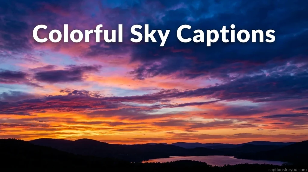 Colorful Sky Captions
