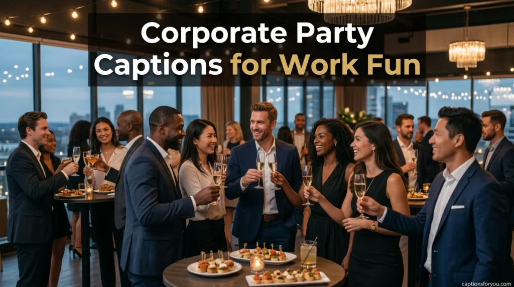 Corporate Party Captions for Work Fun