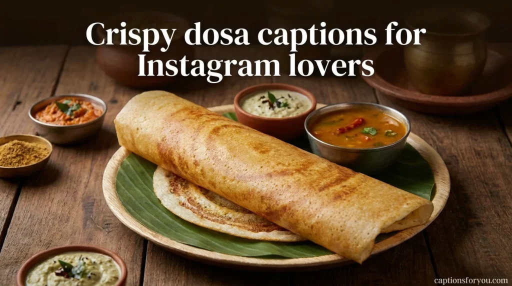 Crispy dosa captions for Instagram lovers