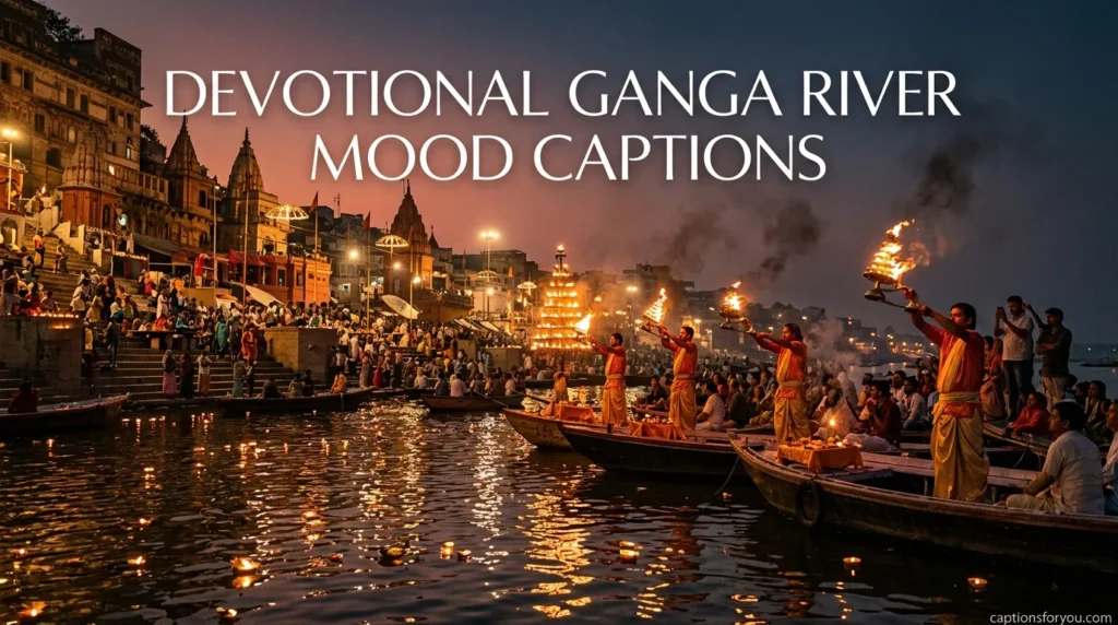 Devotional Ganga River Mood Captions