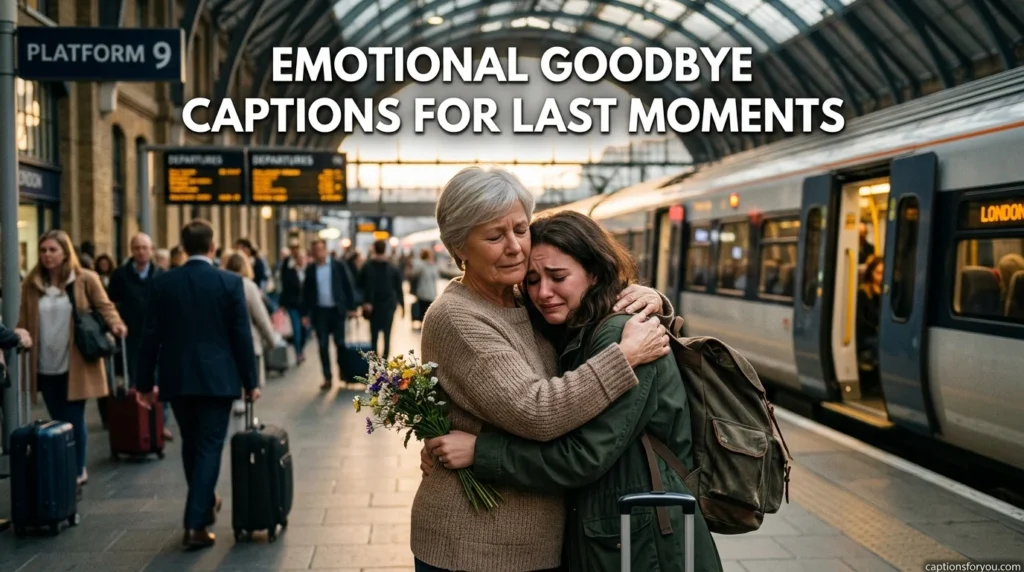 Emotional Goodbye Captions for Last Moments