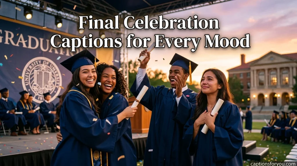 Final Celebration Captions for Every Mood