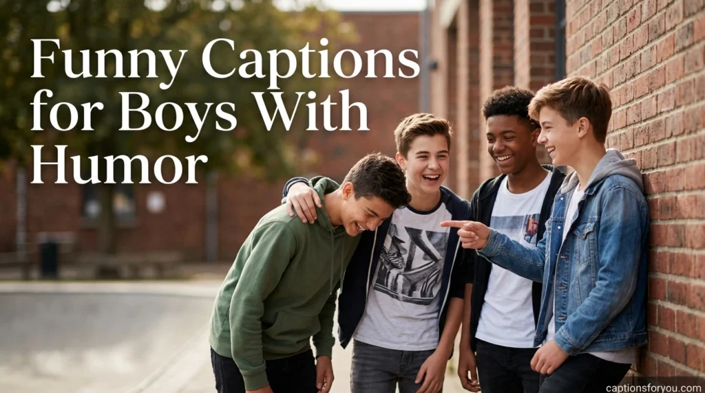 Funny Captions for Boys With Humor