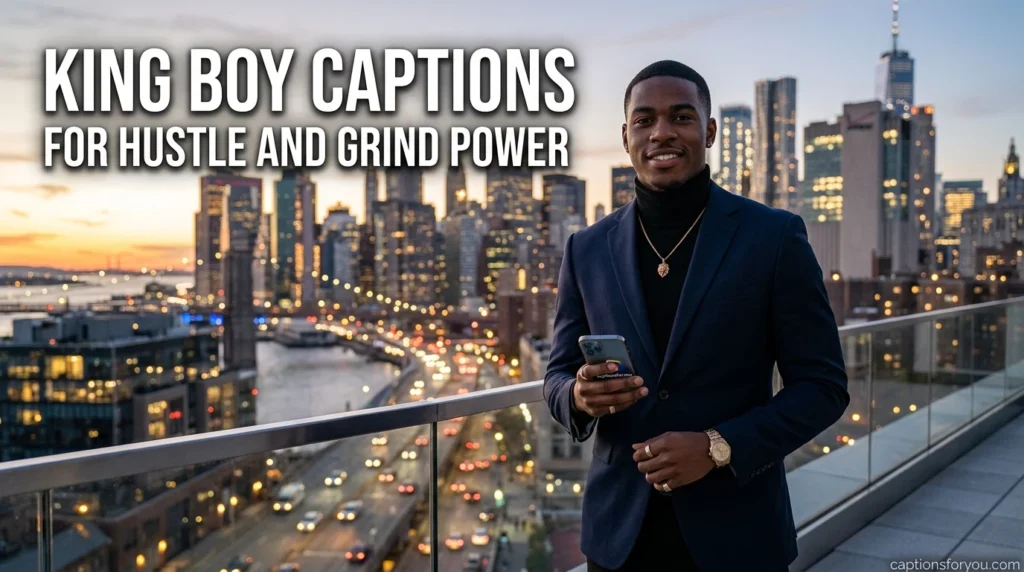 King Boy Captions for Hustle and Grind Power