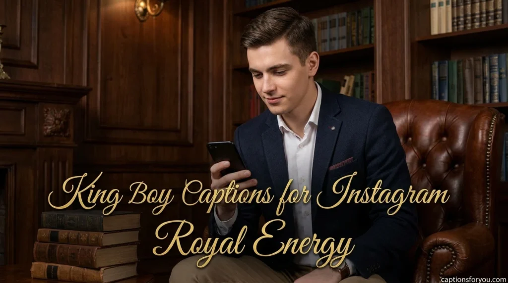 King Boy Captions for Instagram Royal Energy