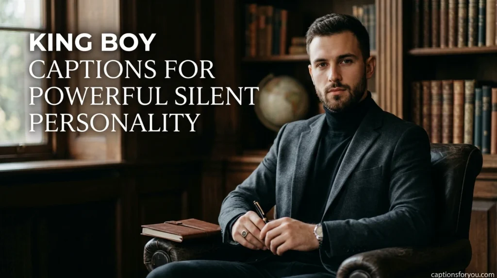King Boy Captions for Powerful Silent Personality