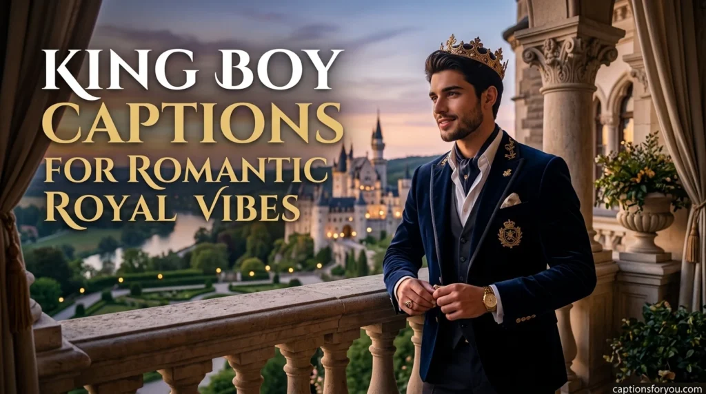 King Boy Captions for Romantic Royal Vibes