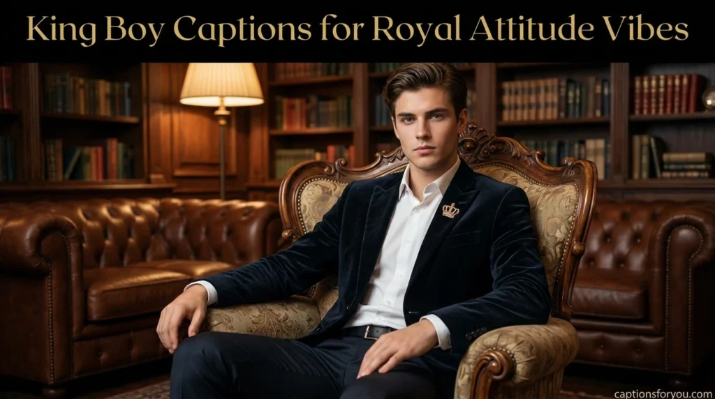King Boy Captions for Royal Attitude Vibes