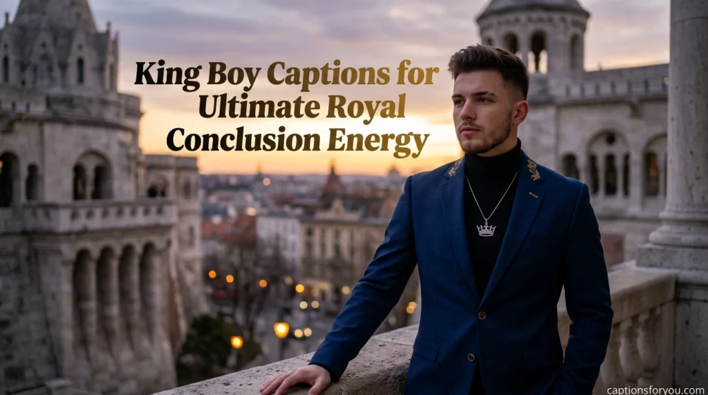 King Boy Captions for Ultimate Royal Conclusion Energy