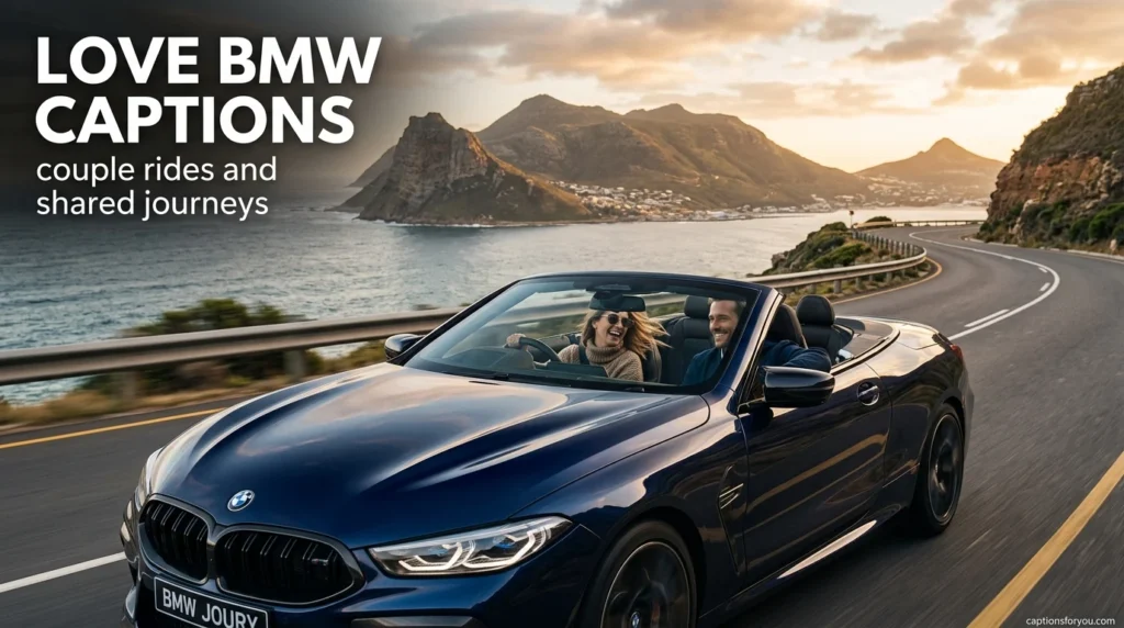 Love BMW captions couple rides and shared journeys