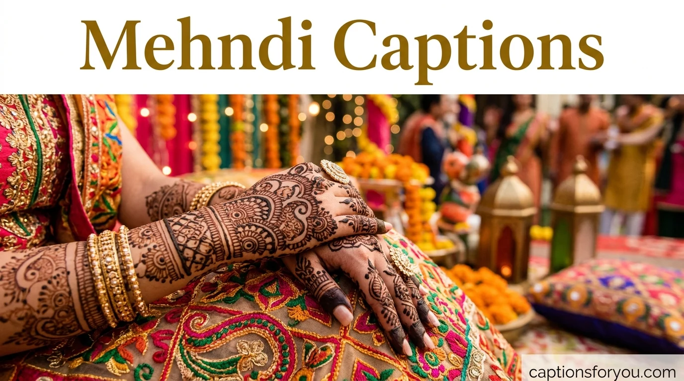 Mehndi Captions