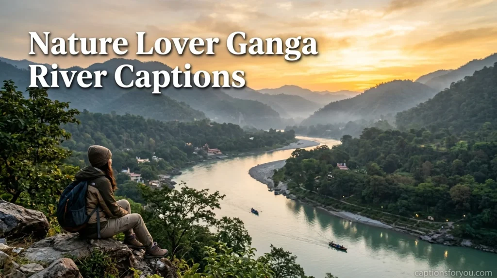 Nature Lover Ganga River Captions
