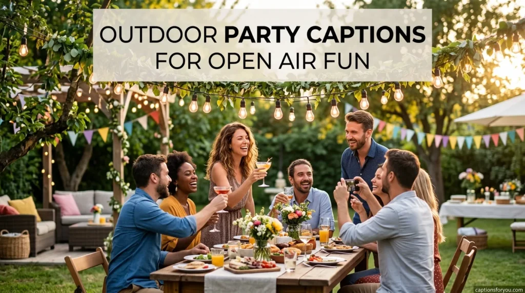 Outdoor Party Captions for Open Air Fun