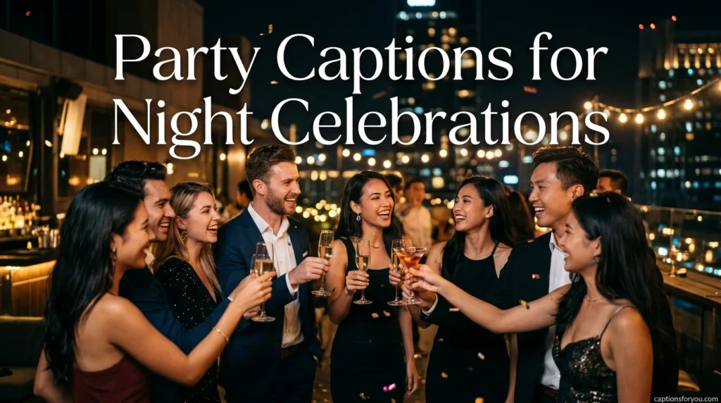Party Captions for Night Celebrations