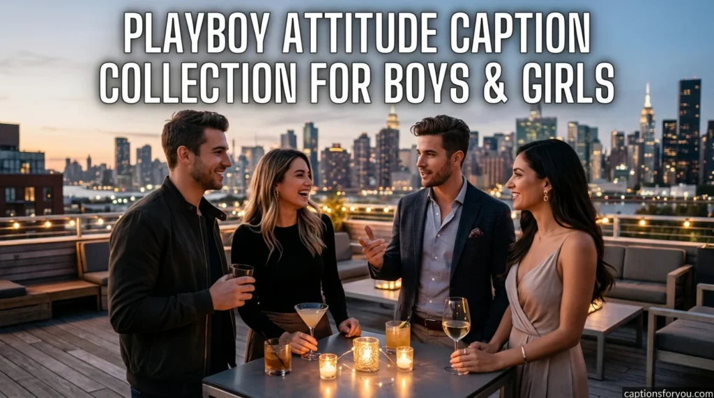 Playboy Attitude Caption Collection for Boys & Girls