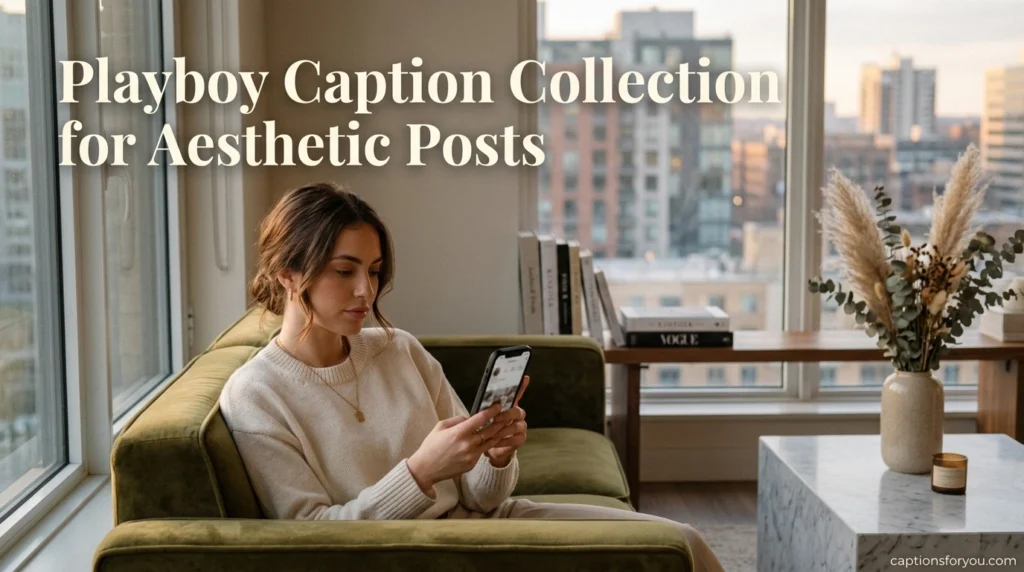 Playboy Caption Collection for Aesthetic Posts