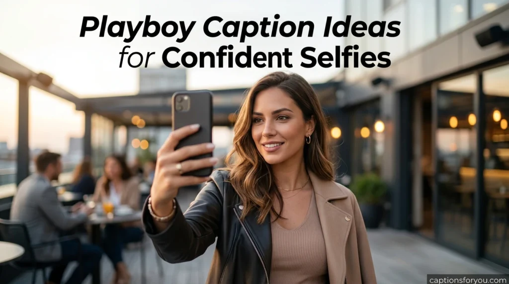 Playboy Caption Ideas for Confident Selfies