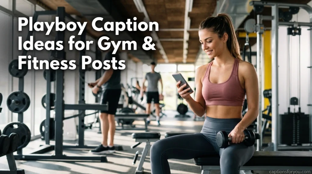 Playboy Caption Ideas for Gym & Fitness Posts
