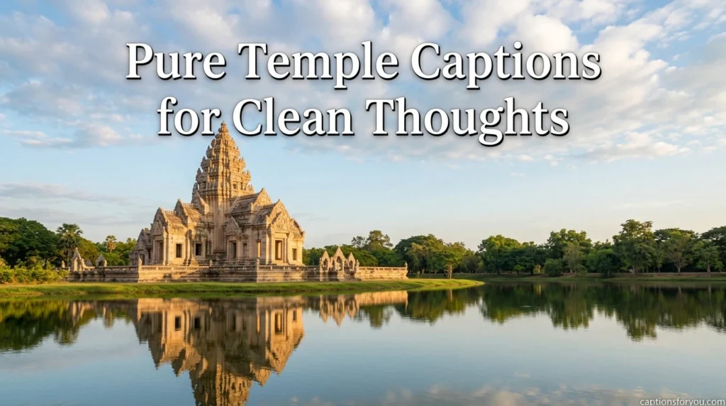 Pure Temple Captions for Clean Thoughts