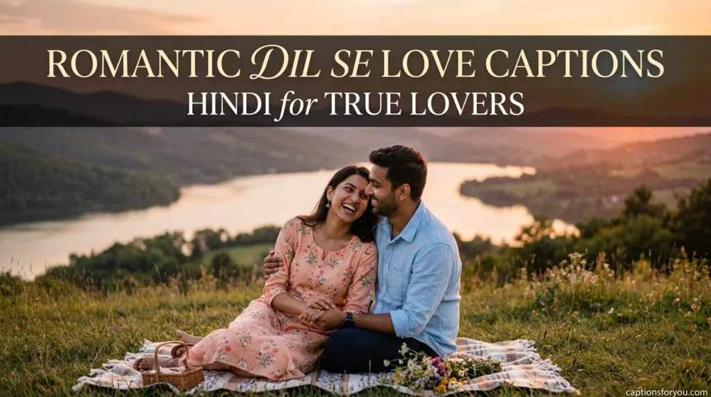 Romantic Dil Se Love Captions Hindi for True Lovers