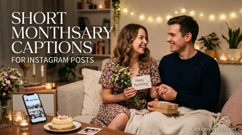 Short Monthsary Captions for Instagram Posts
