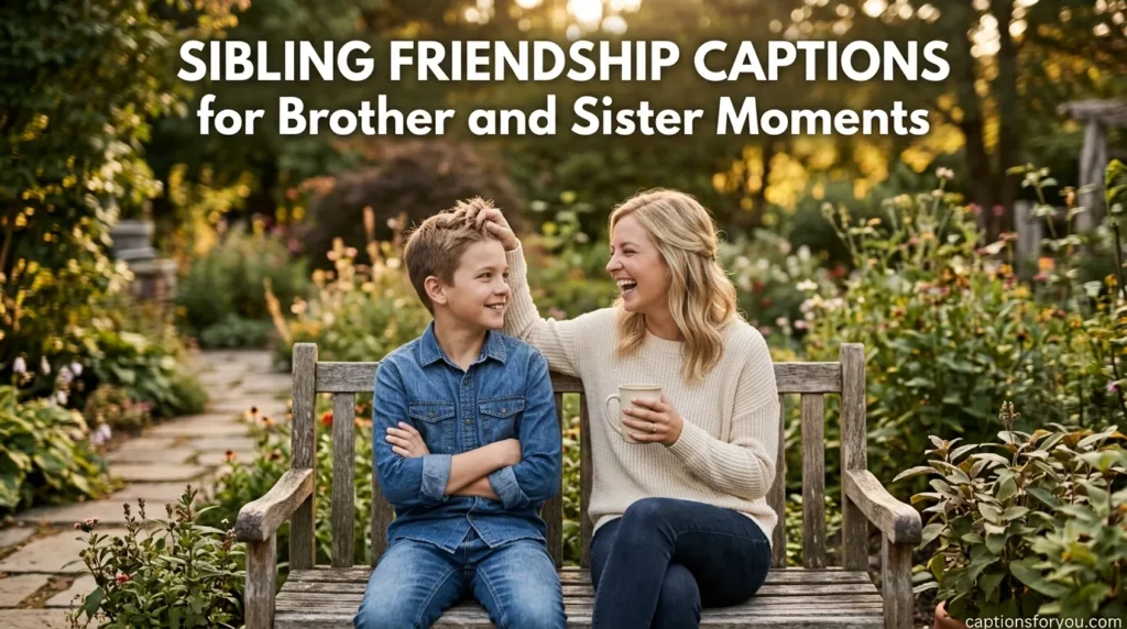 Sibling Friendship Captions for Brother and Sister Moments