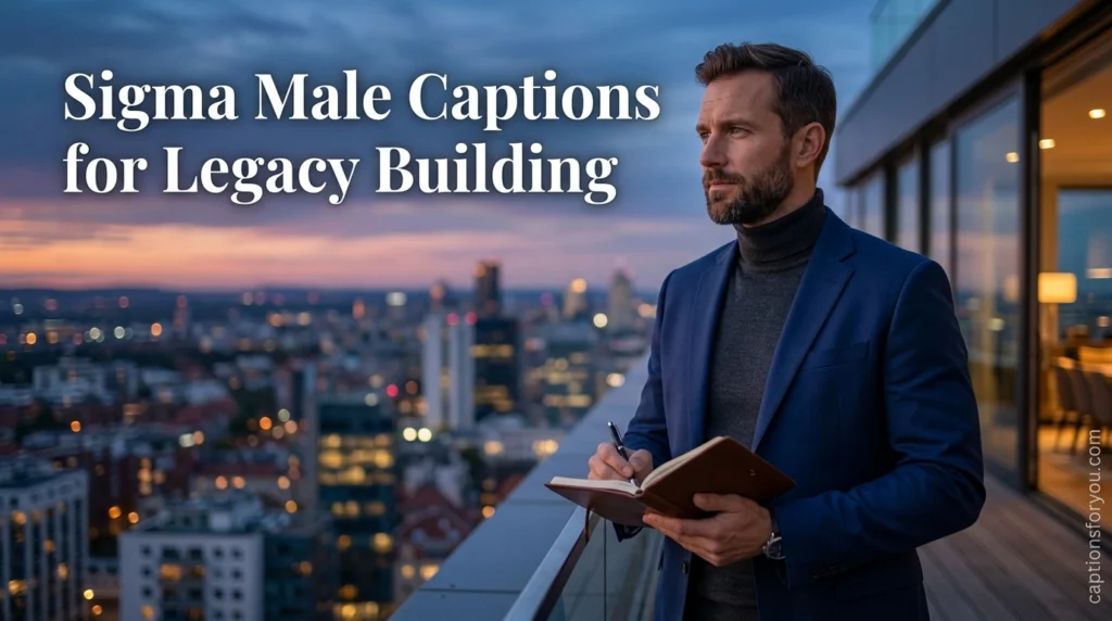 Sigma Male Captions for Legacy Building