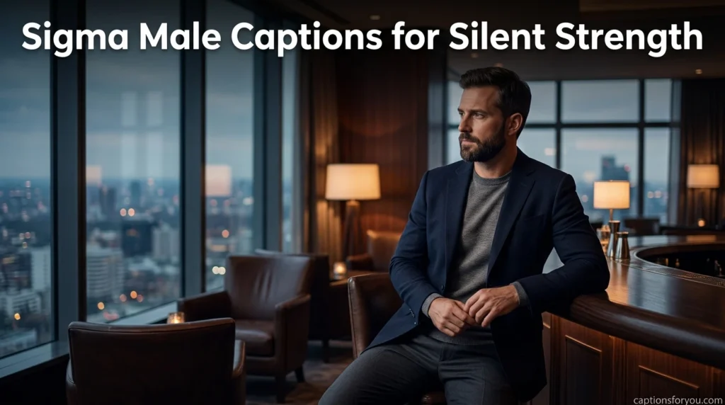 Sigma Male Captions for Silent Strength